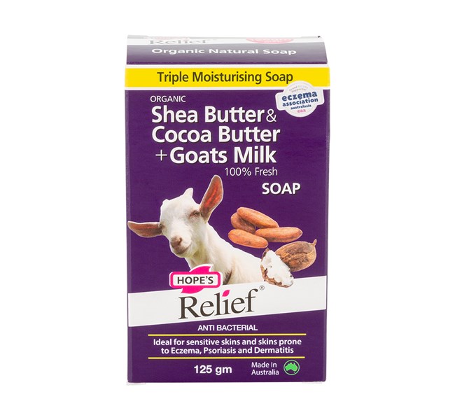 Hopes Relief Organic Shea & Cocoa Butter + 100% Fresh Goat Milks Soap